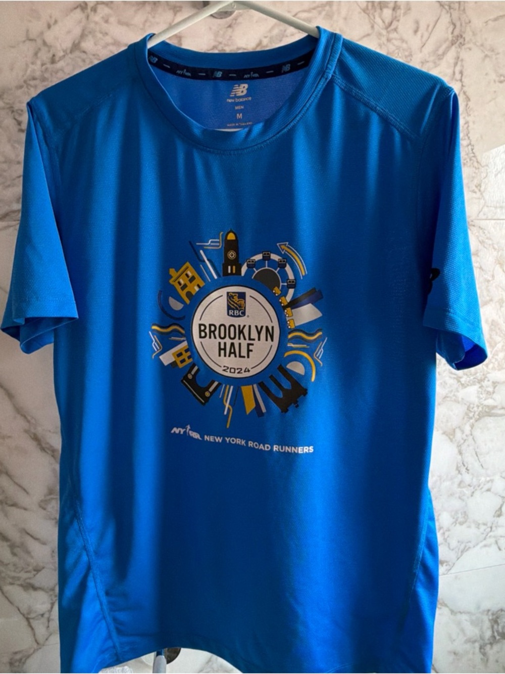 New Balance Blue Brooklyn Half 2024 Performance Tee